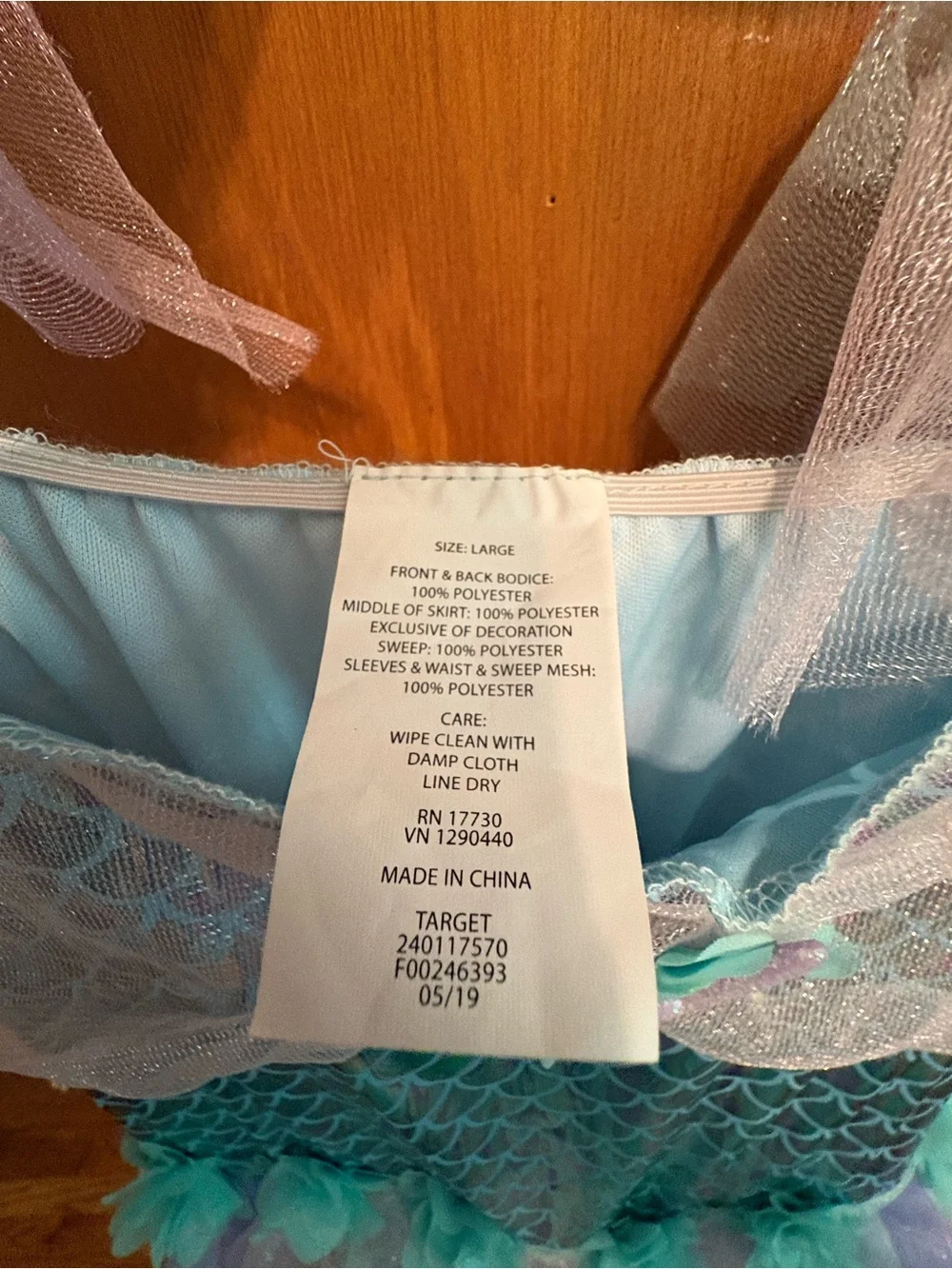 Target Mermaid Costume Dress - Teal, Purple, Pink - Picture 4 of 6